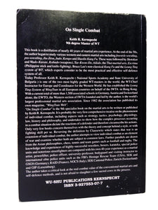 ON SINGLE COMBAT BY KEITH R. KERNSPECHT 1998