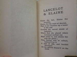 LANCELOT & ELAINE BY ALFRED LORD TENNYSON CA.1890 SIGNED & ILLUSTRATED BY REGINALD L. KNOWLES