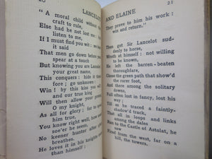 LANCELOT & ELAINE BY ALFRED LORD TENNYSON CA.1890 SIGNED & ILLUSTRATED BY REGINALD L. KNOWLES