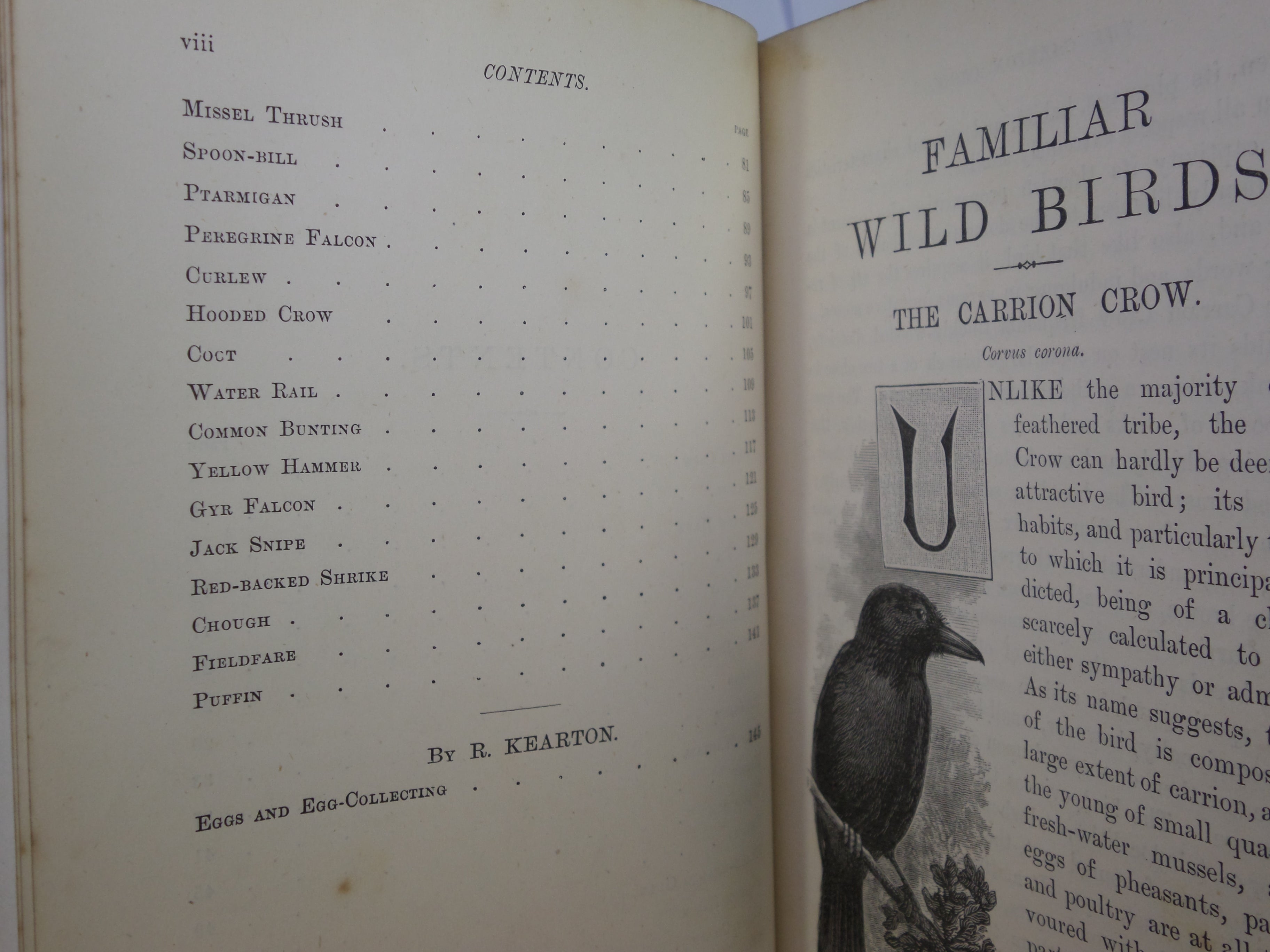 FAMILIAR WILD BIRDS BY WALTER SWAYSLAND 1883 FIRST EDITION LEATHER-BOUND IN FOUR VOLUMES