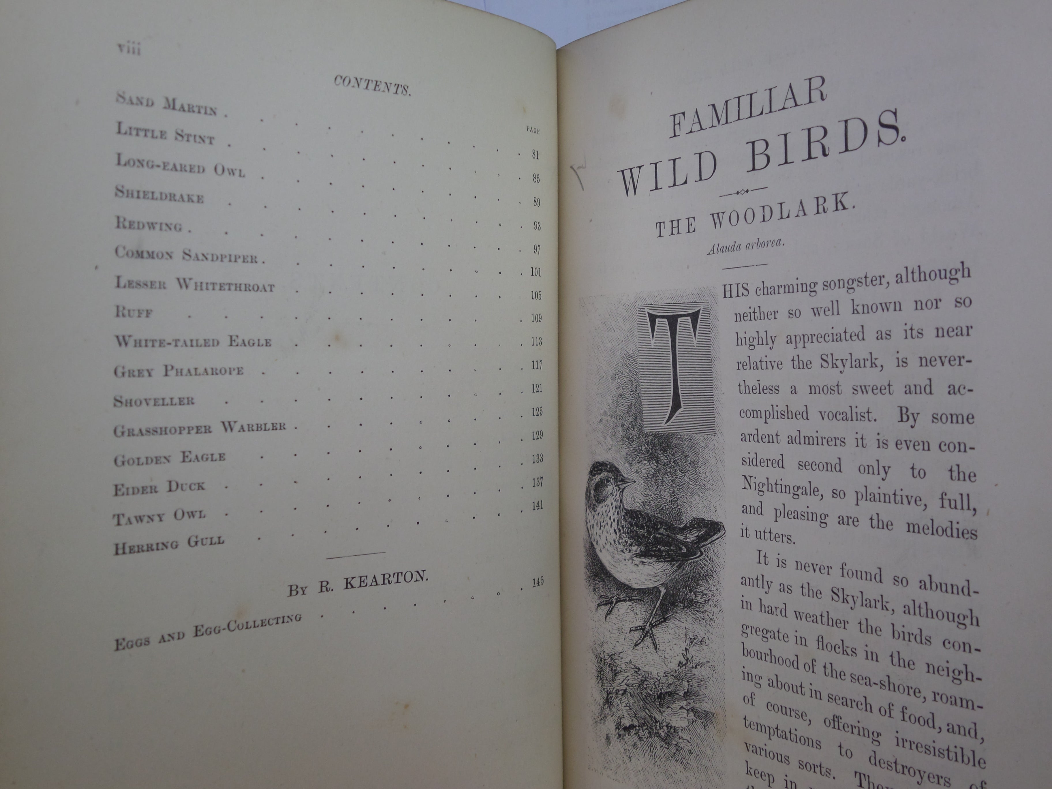 FAMILIAR WILD BIRDS BY WALTER SWAYSLAND 1883 FIRST EDITION LEATHER-BOUND IN FOUR VOLUMES