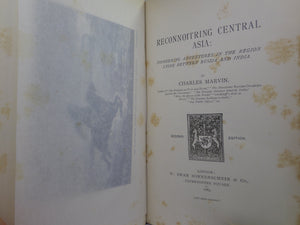 RECONNOITRING CENTRAL ASIA BY CHARLES MARVIN 1885 SECOND EDITION