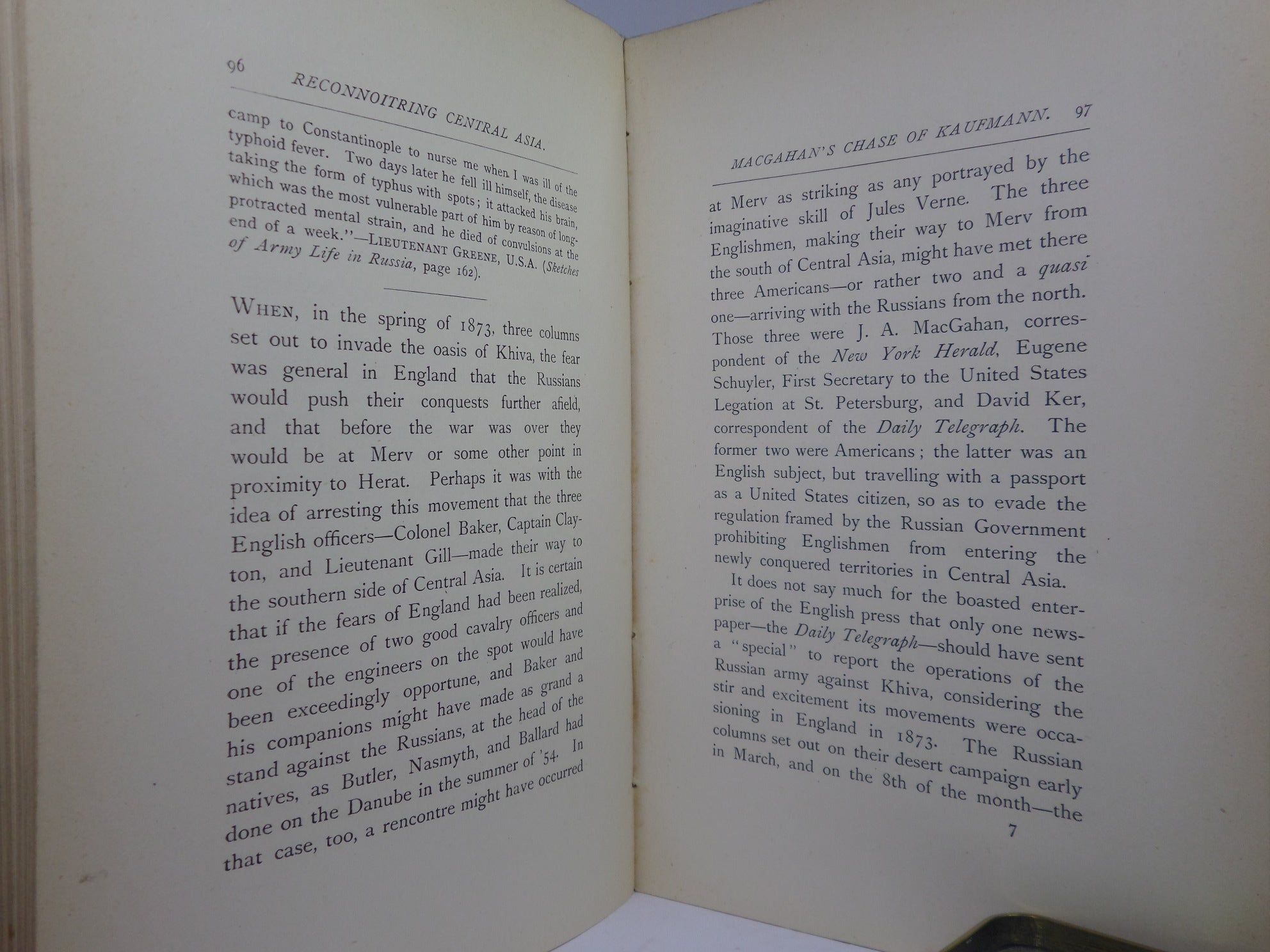 RECONNOITRING CENTRAL ASIA BY CHARLES MARVIN 1885 SECOND EDITION