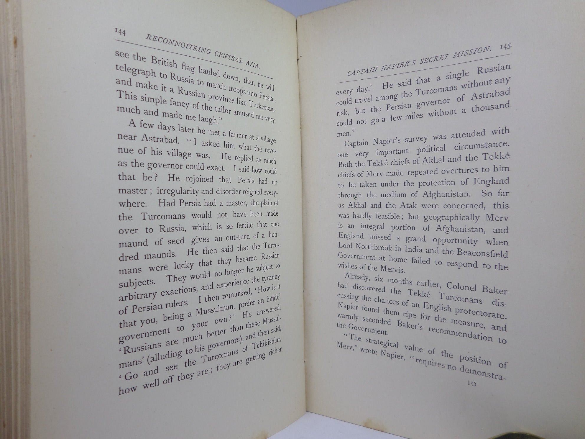 RECONNOITRING CENTRAL ASIA BY CHARLES MARVIN 1885 SECOND EDITION