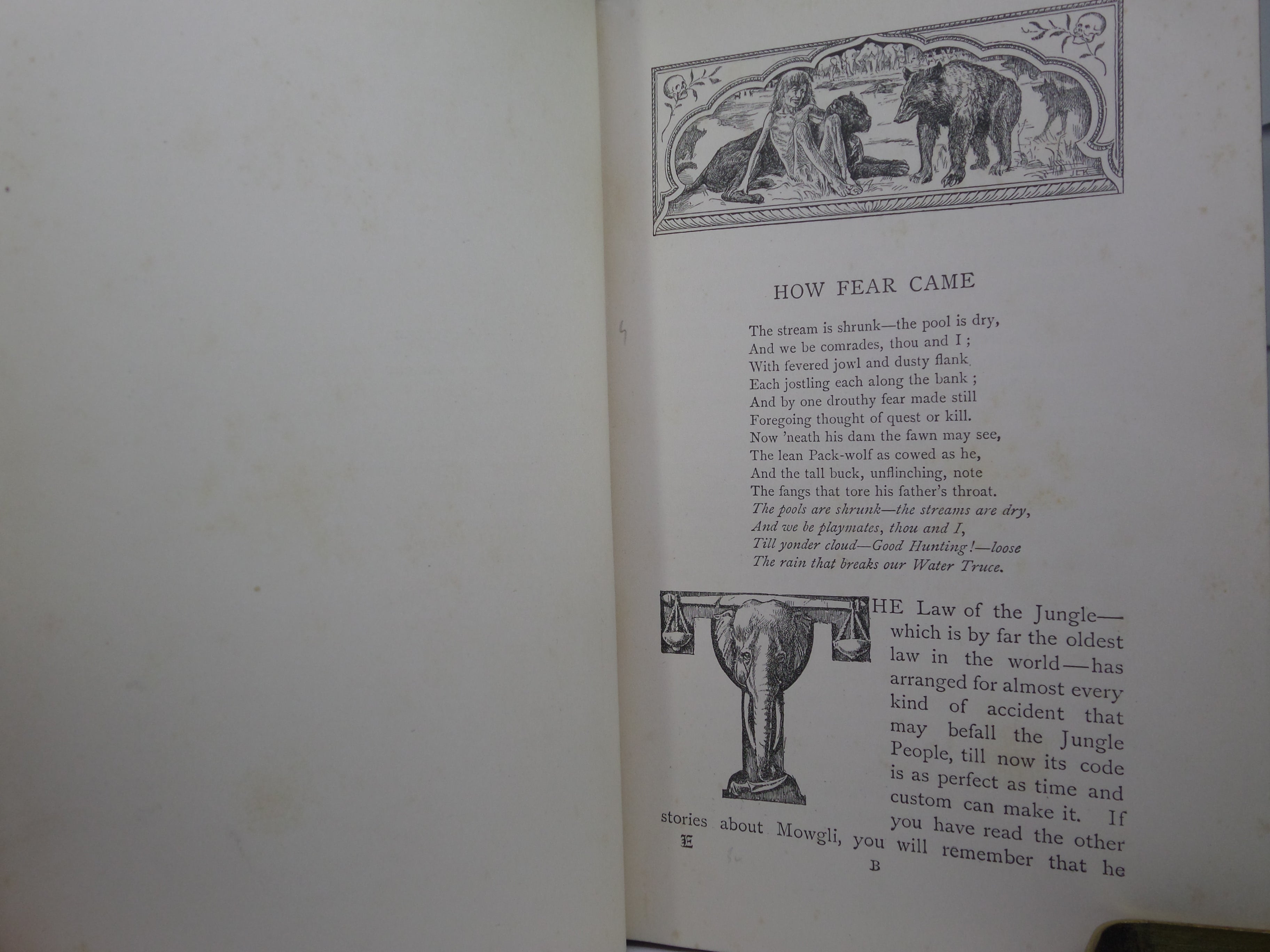 THE SECOND JUNGLE BOOK BY RUDYARD KIPLING 1895 FIRST EDITION