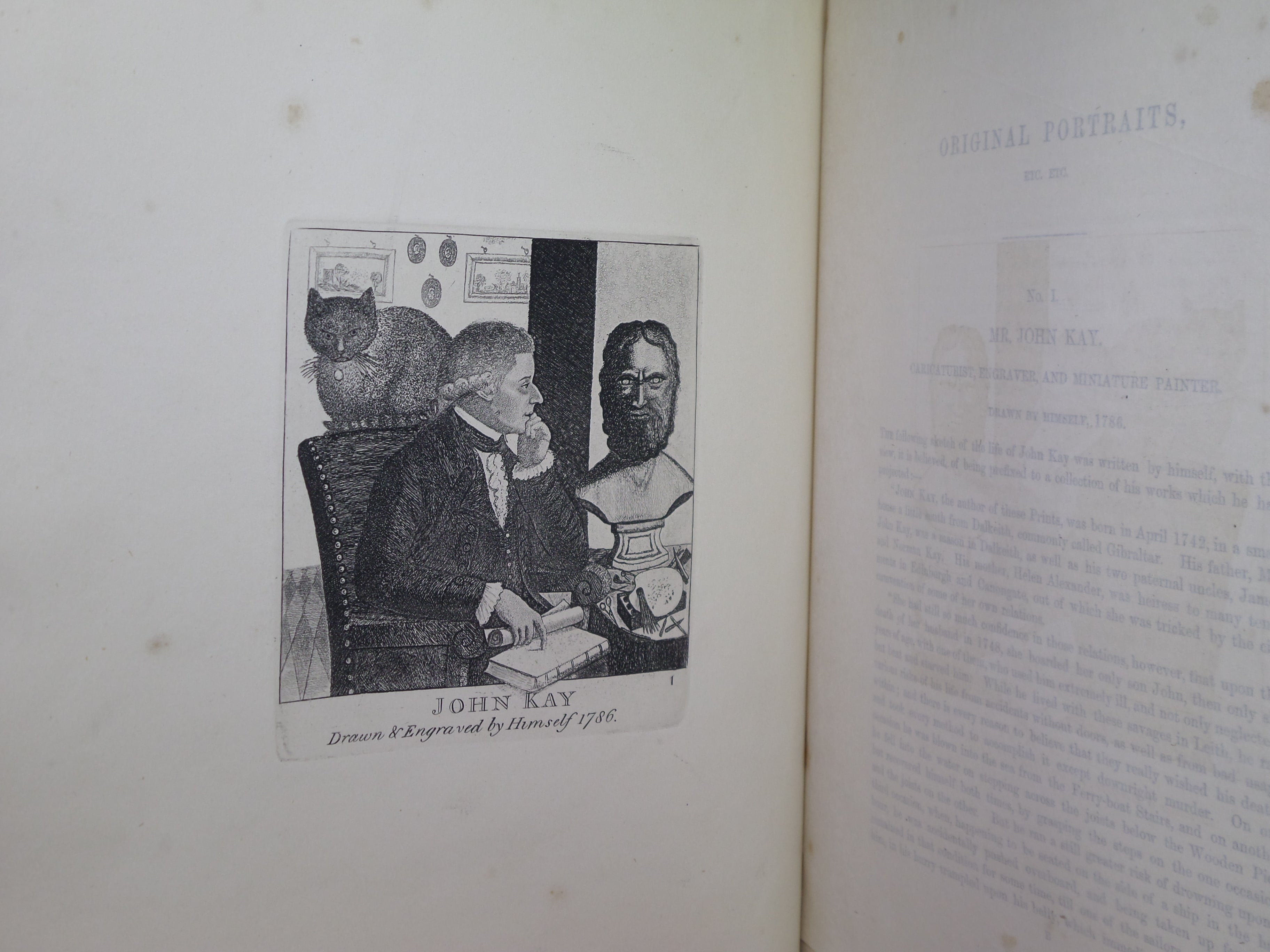 A SERIES OF ORIGINAL PORTRAITS AND CARICATURE ETCHINGS BY JOHN KAY 1877