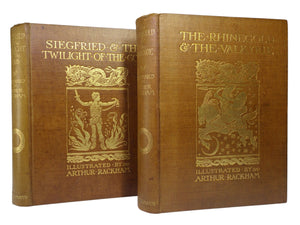 THE RHINEGOLD & THE VALKYRIE - SIEGFRIED & THE TWILIGHT OF THE GODS 1910-1911 ARTHUR RACKHAM FIRST EDITIONS
