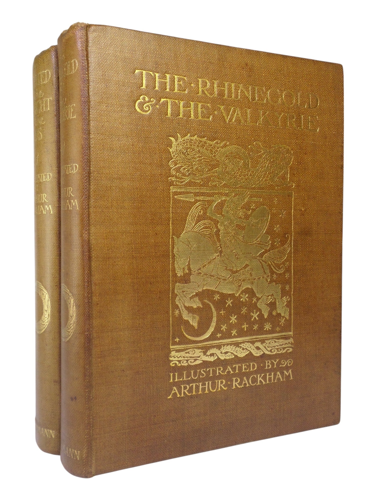 THE RHINEGOLD & THE VALKYRIE - SIEGFRIED & THE TWILIGHT OF THE GODS 1910-1911 ARTHUR RACKHAM FIRST EDITIONS