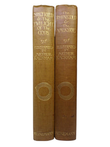 THE RHINEGOLD & THE VALKYRIE - SIEGFRIED & THE TWILIGHT OF THE GODS 1910-1911 ARTHUR RACKHAM FIRST EDITIONS