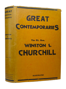 GREAT CONTEMPORARIES BY THE RT. HON. WINSTON S. CHURCHILL 1937 FIRST EDITION