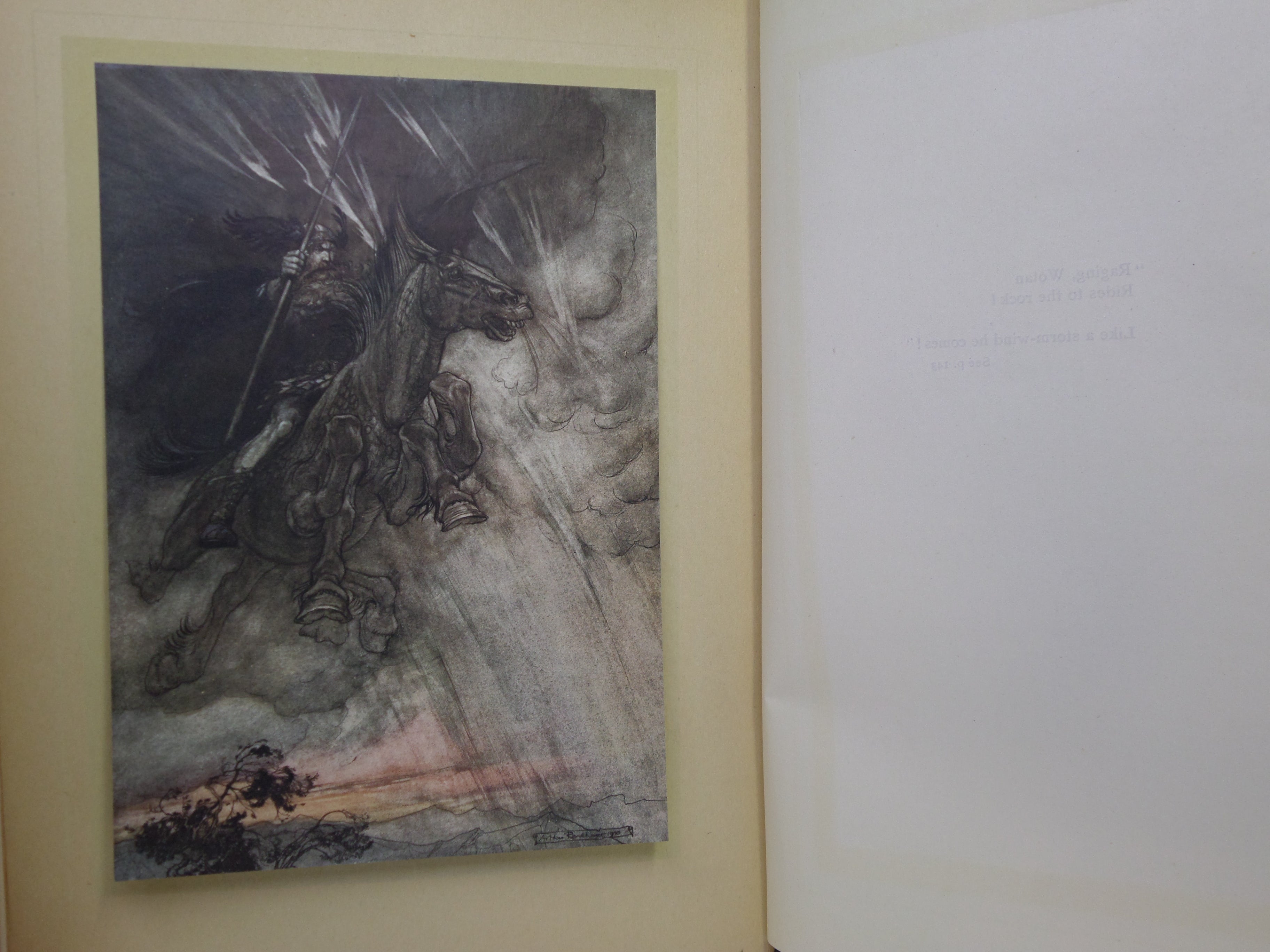 THE RHINEGOLD & THE VALKYRIE - SIEGFRIED & THE TWILIGHT OF THE GODS 1910-1911 ARTHUR RACKHAM FIRST EDITIONS