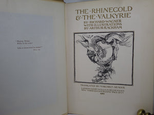 THE RHINEGOLD & THE VALKYRIE - SIEGFRIED & THE TWILIGHT OF THE GODS 1910-1911 ARTHUR RACKHAM FIRST EDITIONS