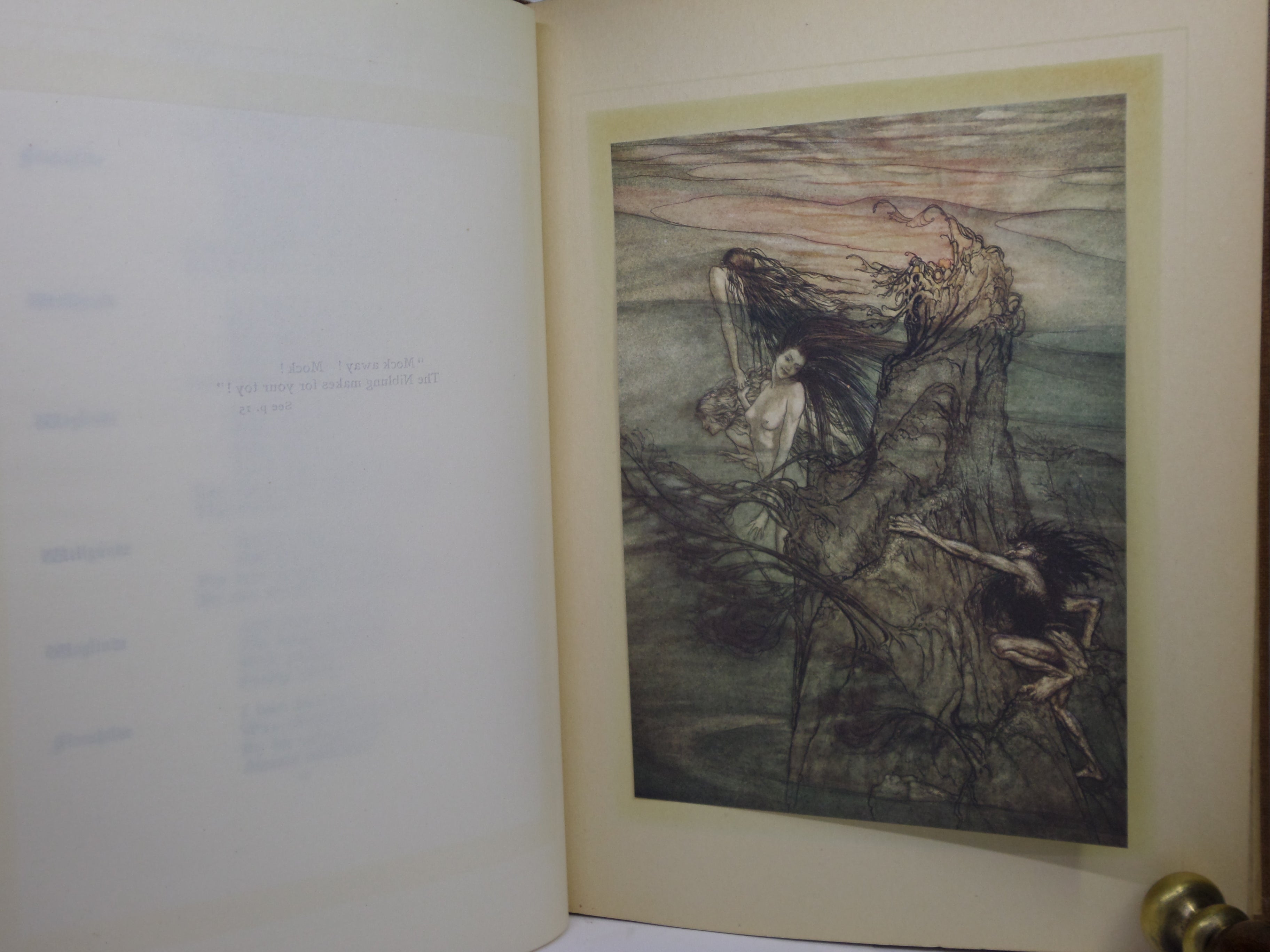 THE RHINEGOLD & THE VALKYRIE - SIEGFRIED & THE TWILIGHT OF THE GODS 1910-1911 ARTHUR RACKHAM FIRST EDITIONS
