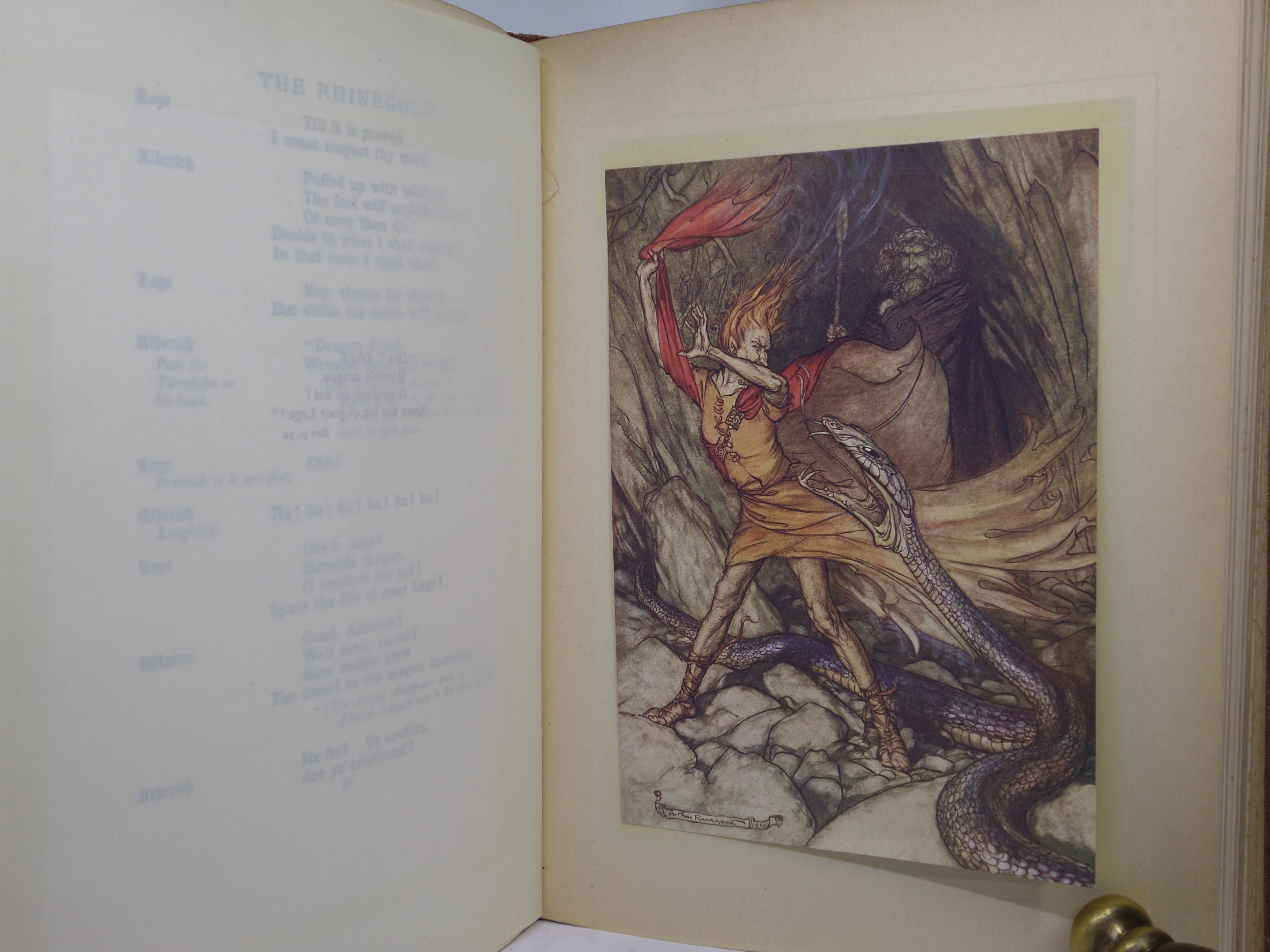 THE RHINEGOLD & THE VALKYRIE - SIEGFRIED & THE TWILIGHT OF THE GODS 1910-1911 ARTHUR RACKHAM FIRST EDITIONS