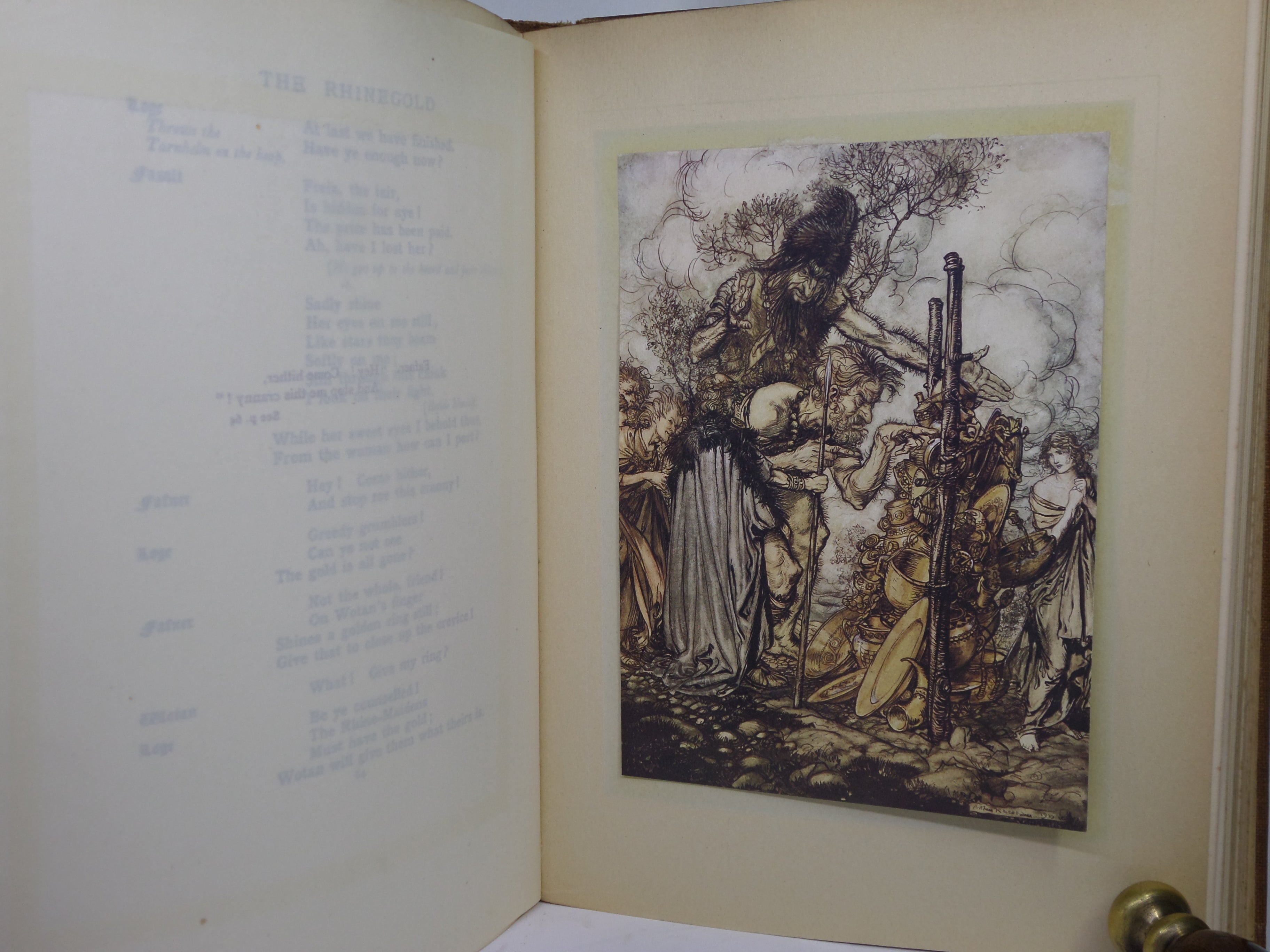 THE RHINEGOLD & THE VALKYRIE - SIEGFRIED & THE TWILIGHT OF THE GODS 1910-1911 ARTHUR RACKHAM FIRST EDITIONS