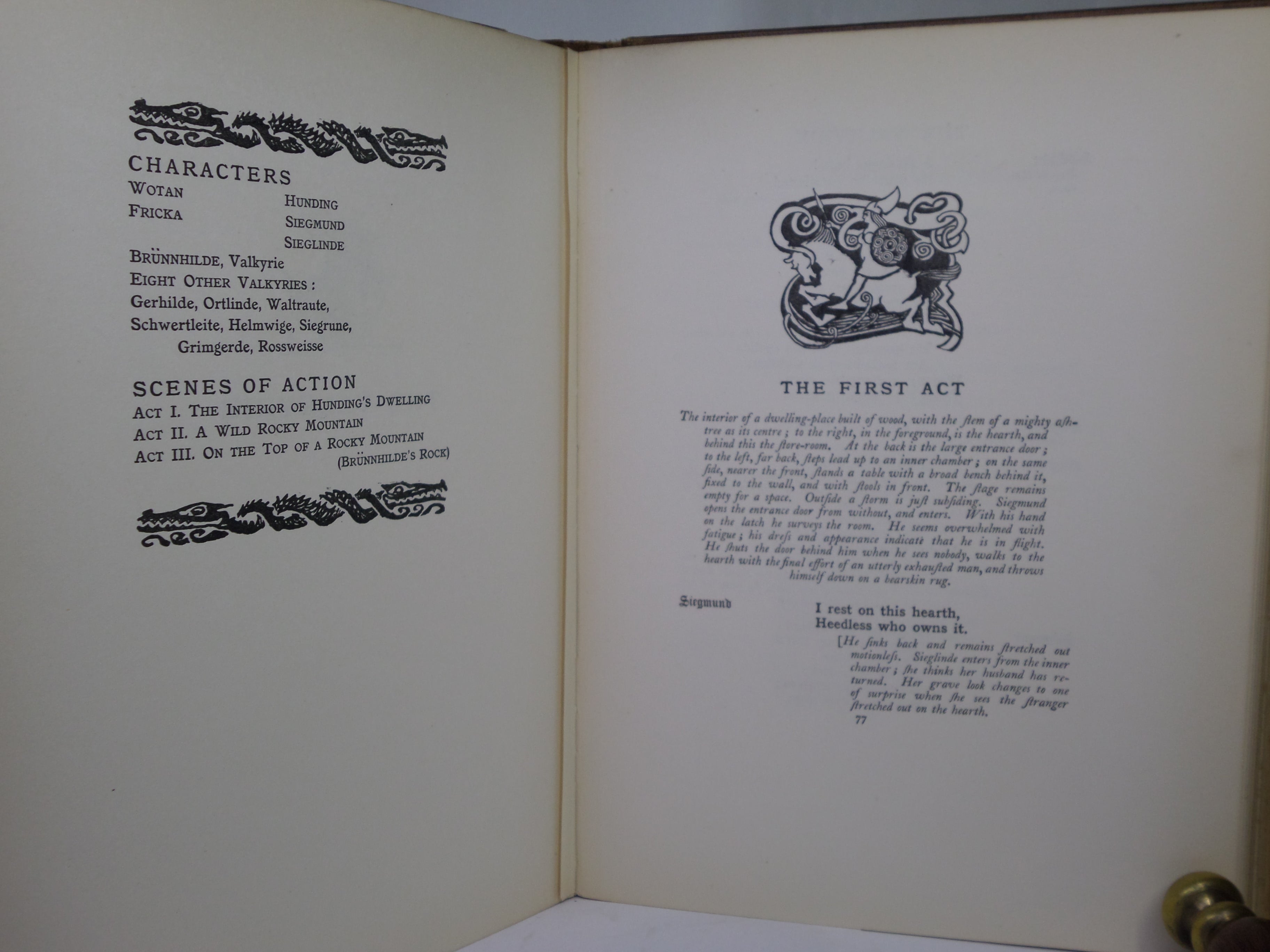 THE RHINEGOLD & THE VALKYRIE - SIEGFRIED & THE TWILIGHT OF THE GODS 1910-1911 ARTHUR RACKHAM FIRST EDITIONS