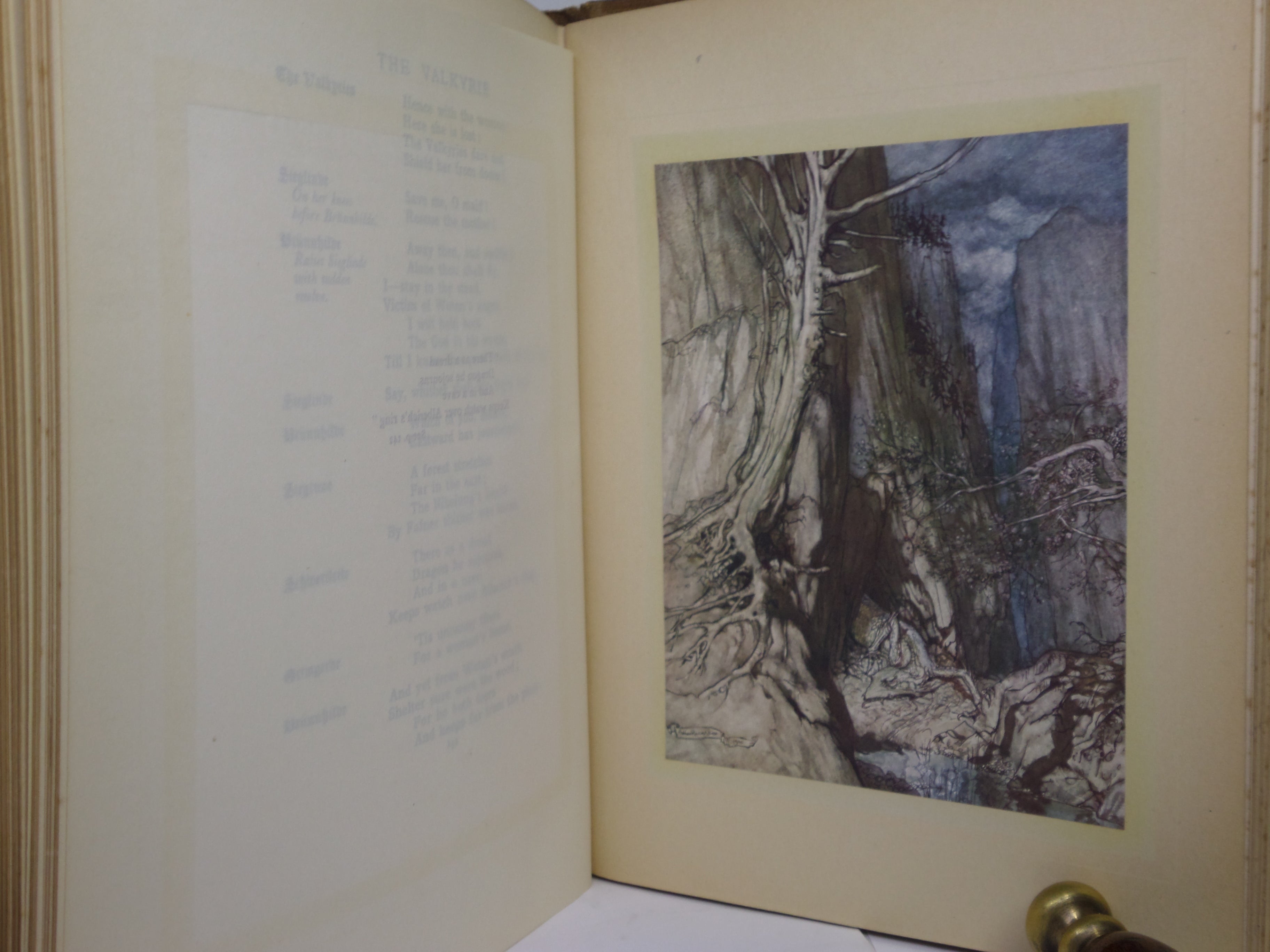 THE RHINEGOLD & THE VALKYRIE - SIEGFRIED & THE TWILIGHT OF THE GODS 1910-1911 ARTHUR RACKHAM FIRST EDITIONS