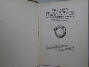 THE RHINEGOLD & THE VALKYRIE - SIEGFRIED & THE TWILIGHT OF THE GODS 1910-1911 ARTHUR RACKHAM FIRST EDITIONS