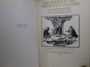 THE RHINEGOLD & THE VALKYRIE - SIEGFRIED & THE TWILIGHT OF THE GODS 1910-1911 ARTHUR RACKHAM FIRST EDITIONS