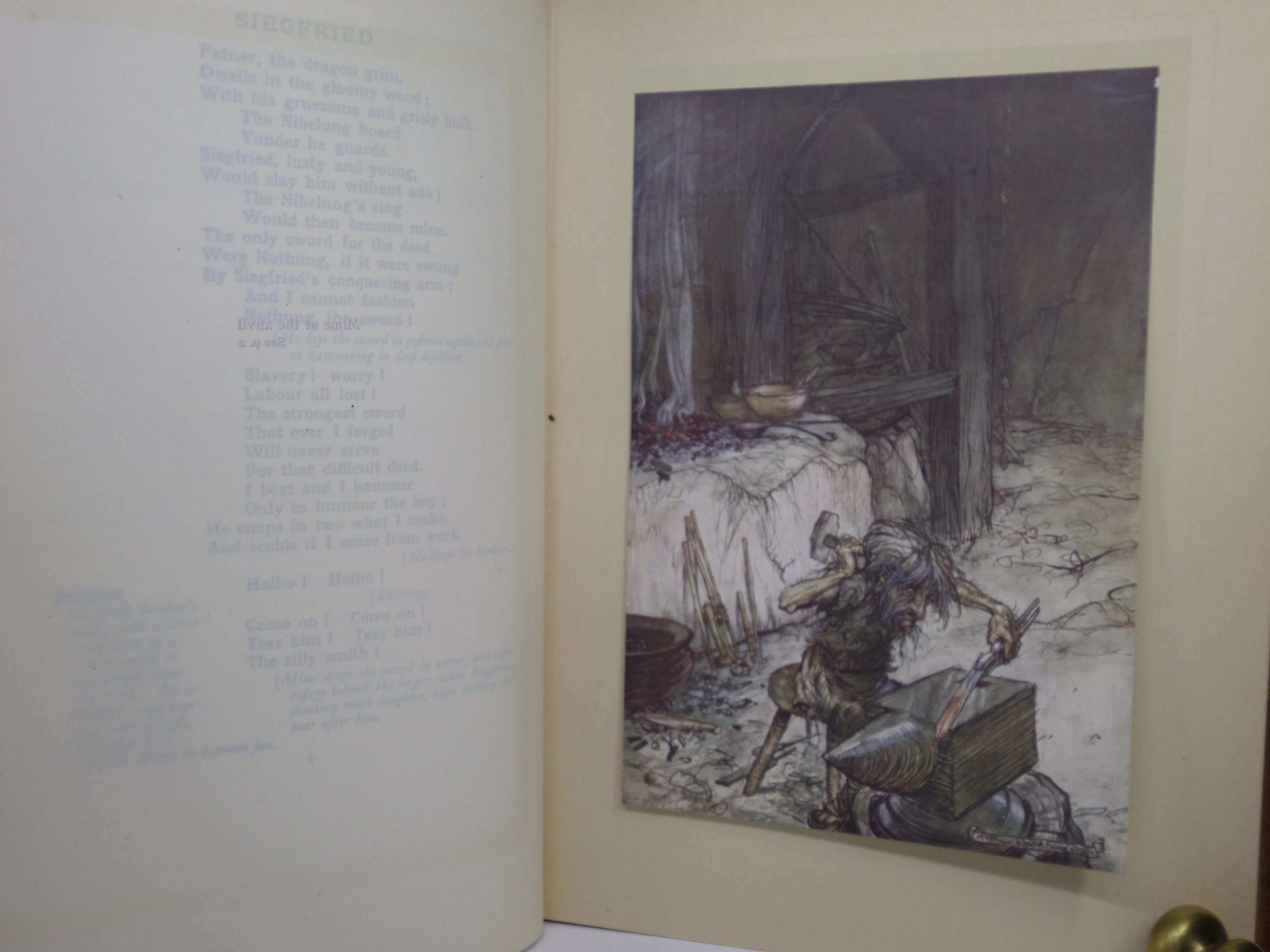 THE RHINEGOLD & THE VALKYRIE - SIEGFRIED & THE TWILIGHT OF THE GODS 1910-1911 ARTHUR RACKHAM FIRST EDITIONS