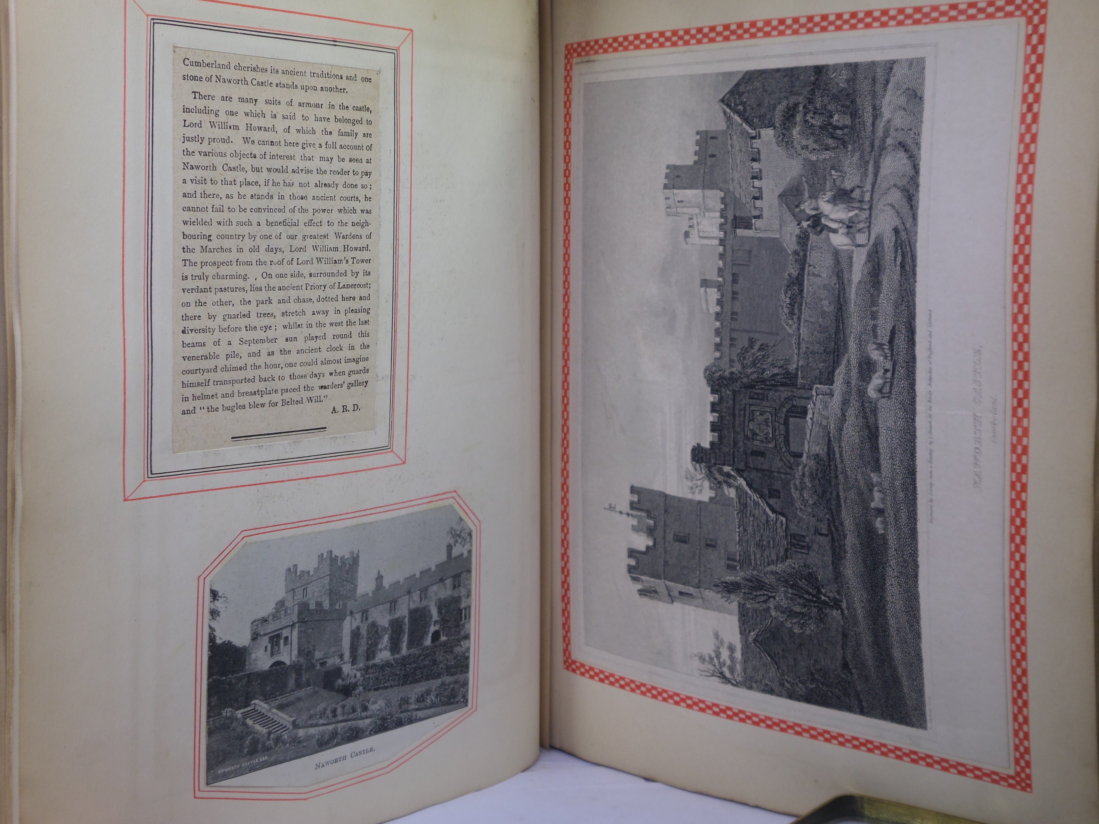 THE HOWARDS OF NORFOLK AND NAWORTH CASTLE CUMBERLAND - RARE SCRAPBOOK