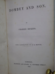 DOMBEY AND SON BY CHARLES DICKENS 1848 FIRST EDITION EXTRA ILLUSTRATED