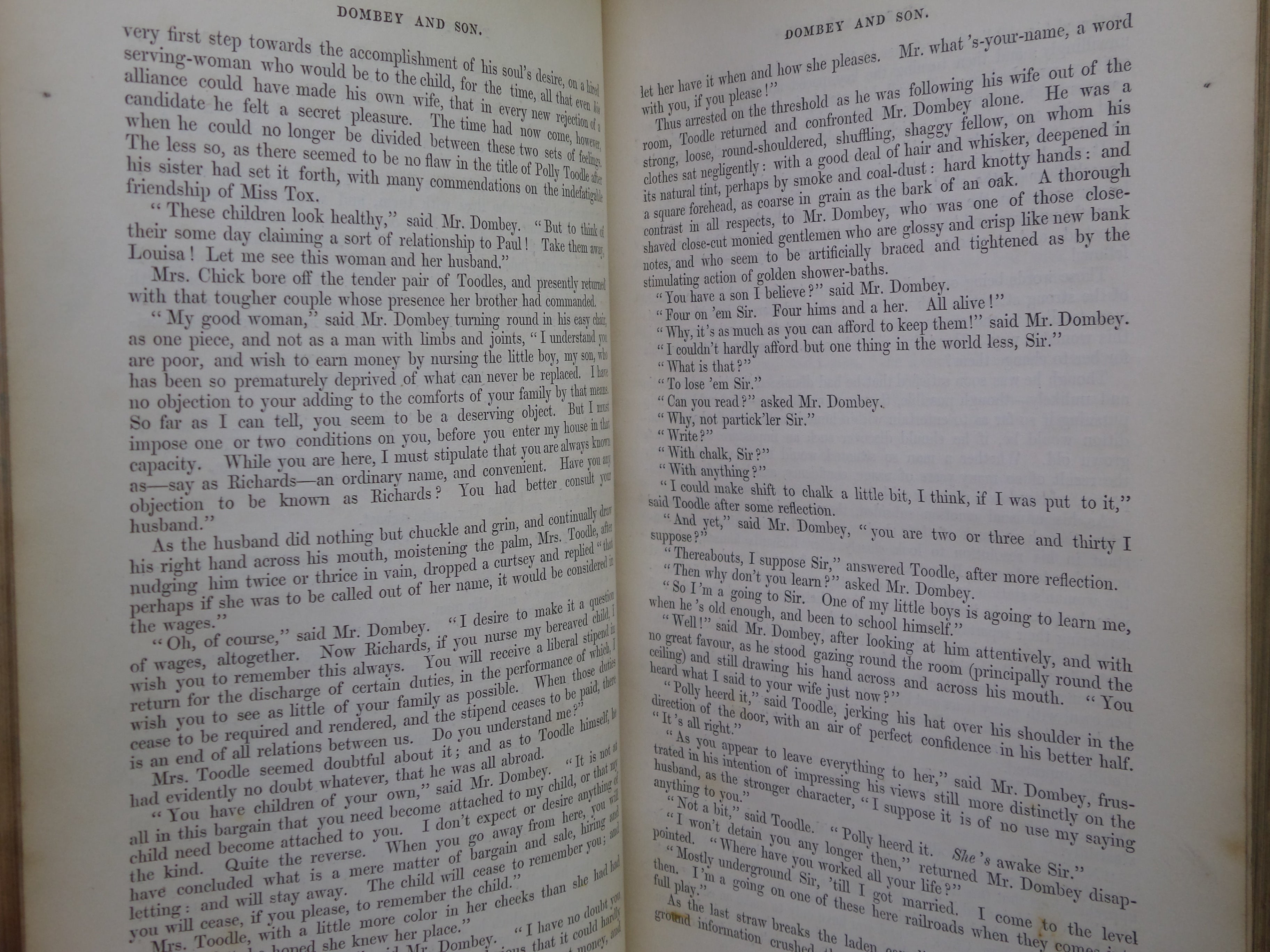 DOMBEY AND SON BY CHARLES DICKENS 1848 FIRST EDITION EXTRA ILLUSTRATED