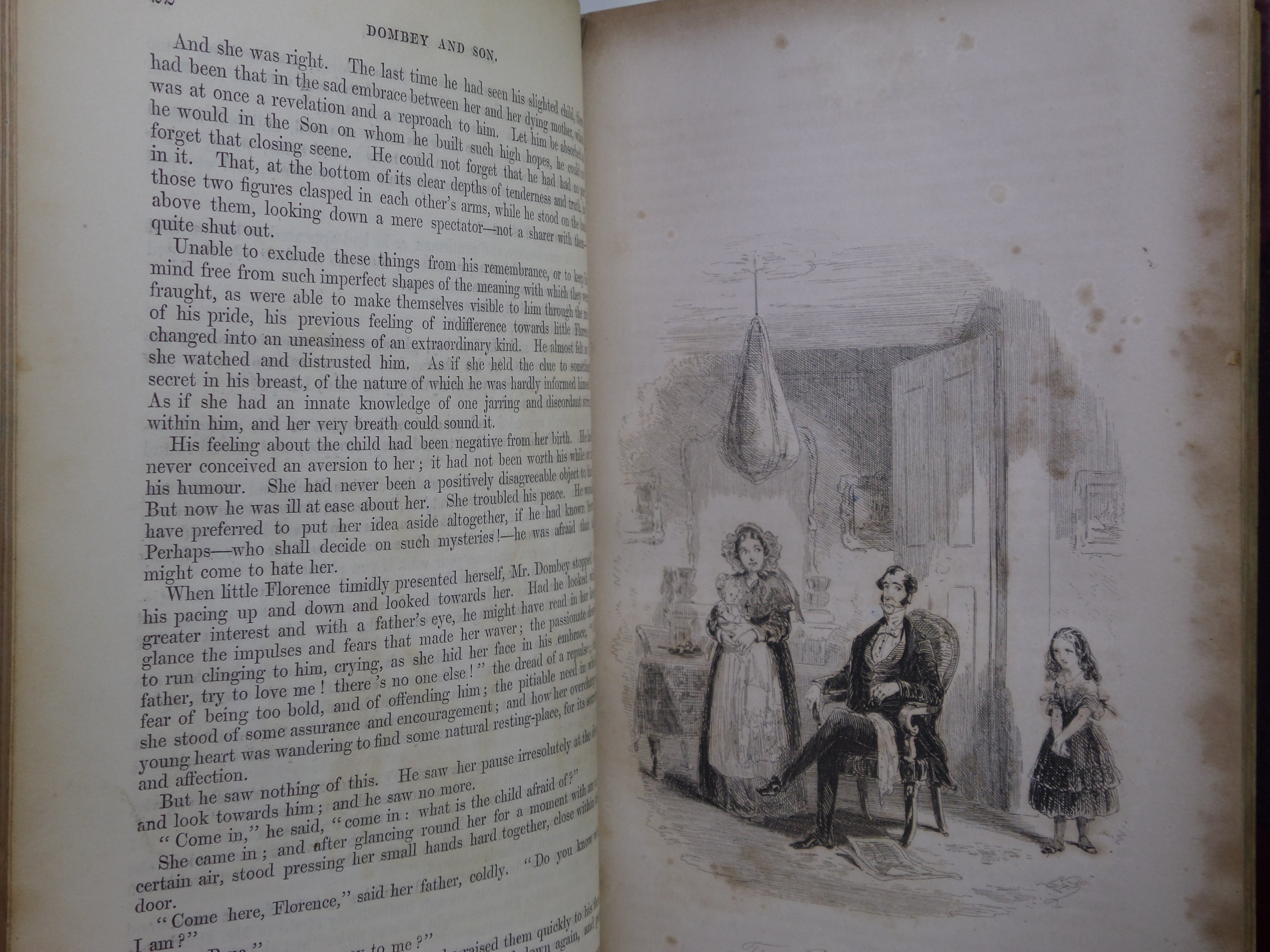 DOMBEY AND SON BY CHARLES DICKENS 1848 FIRST EDITION EXTRA ILLUSTRATED