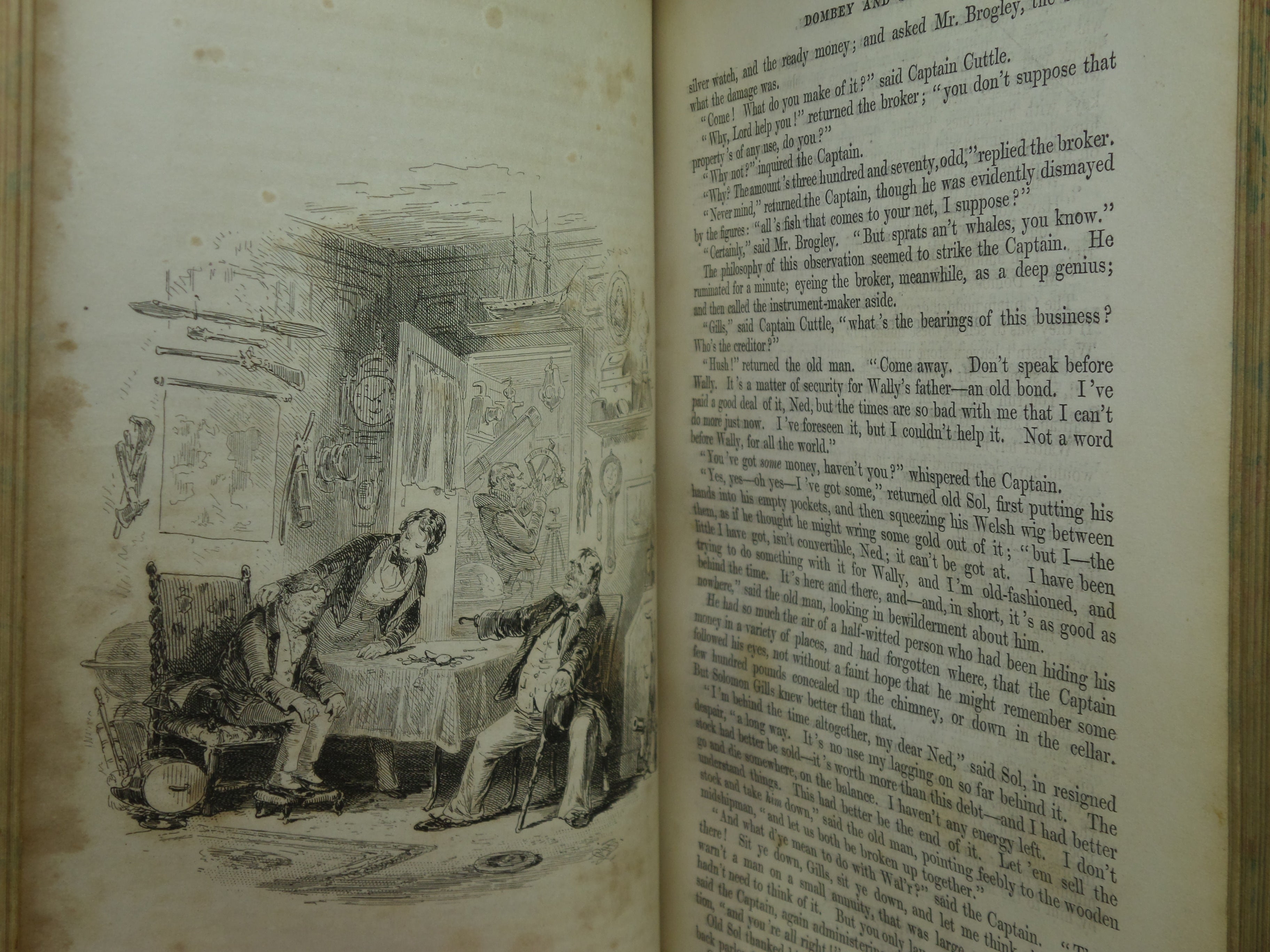DOMBEY AND SON BY CHARLES DICKENS 1848 FIRST EDITION EXTRA ILLUSTRATED
