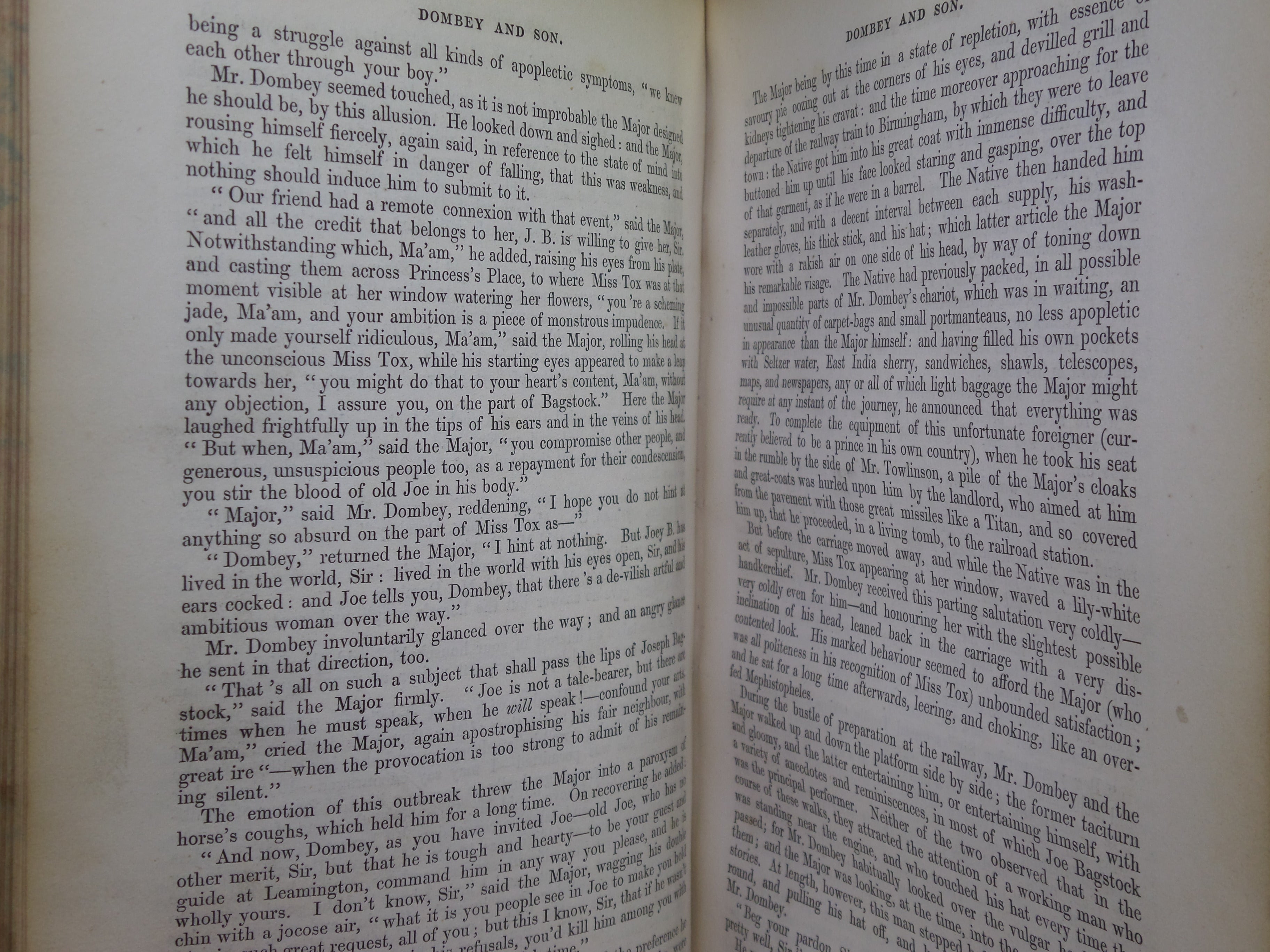 DOMBEY AND SON BY CHARLES DICKENS 1848 FIRST EDITION EXTRA ILLUSTRATED