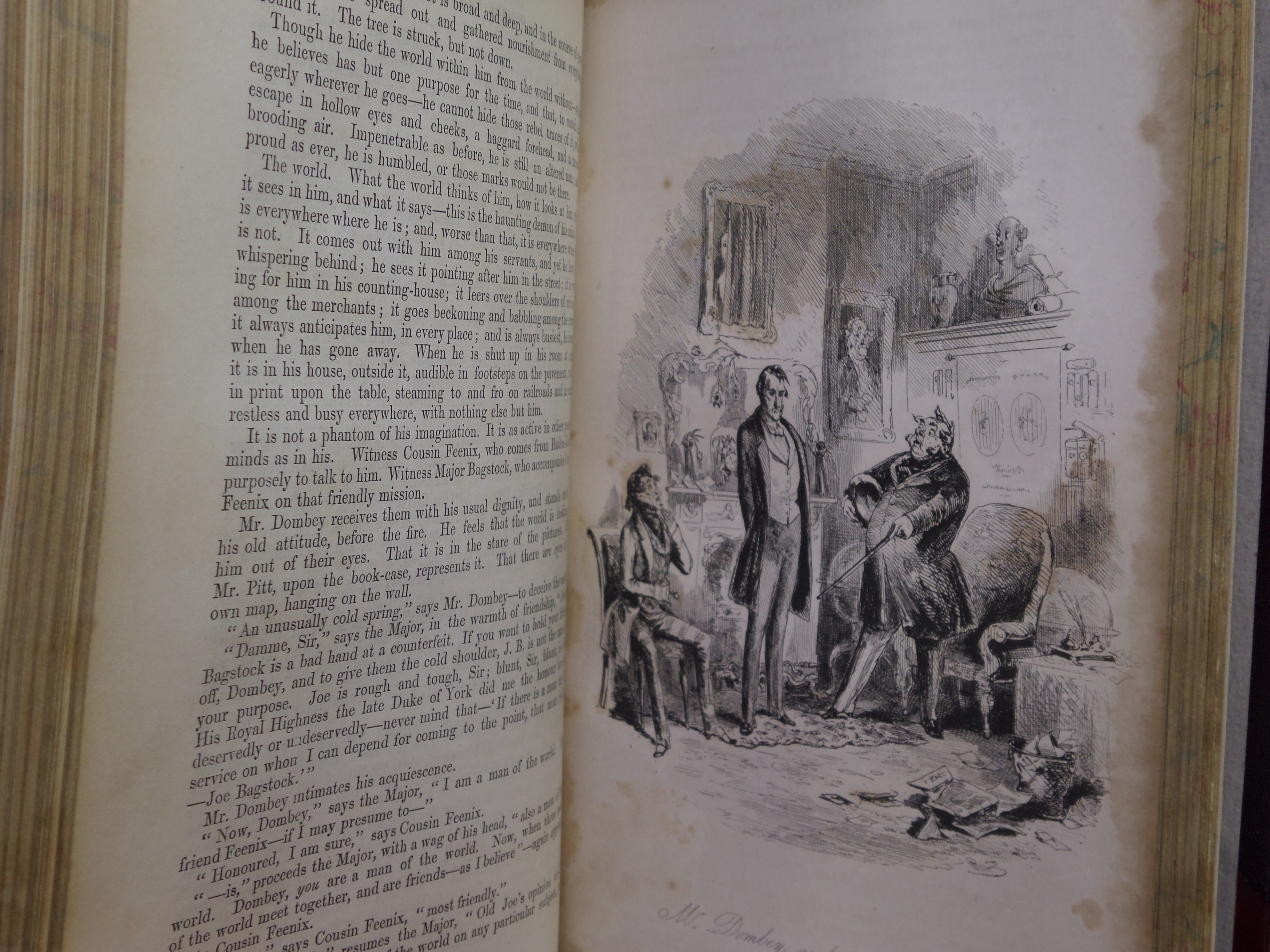 DOMBEY AND SON BY CHARLES DICKENS 1848 FIRST EDITION EXTRA ILLUSTRATED