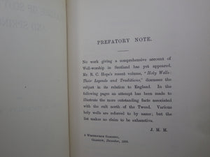 FOLKLORE OF SCOTTISH LOCHS AND SPRINGS BY JAMES M. MACKINLAY 1893 FIRST EDITION