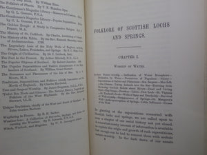 FOLKLORE OF SCOTTISH LOCHS AND SPRINGS BY JAMES M. MACKINLAY 1893 FIRST EDITION