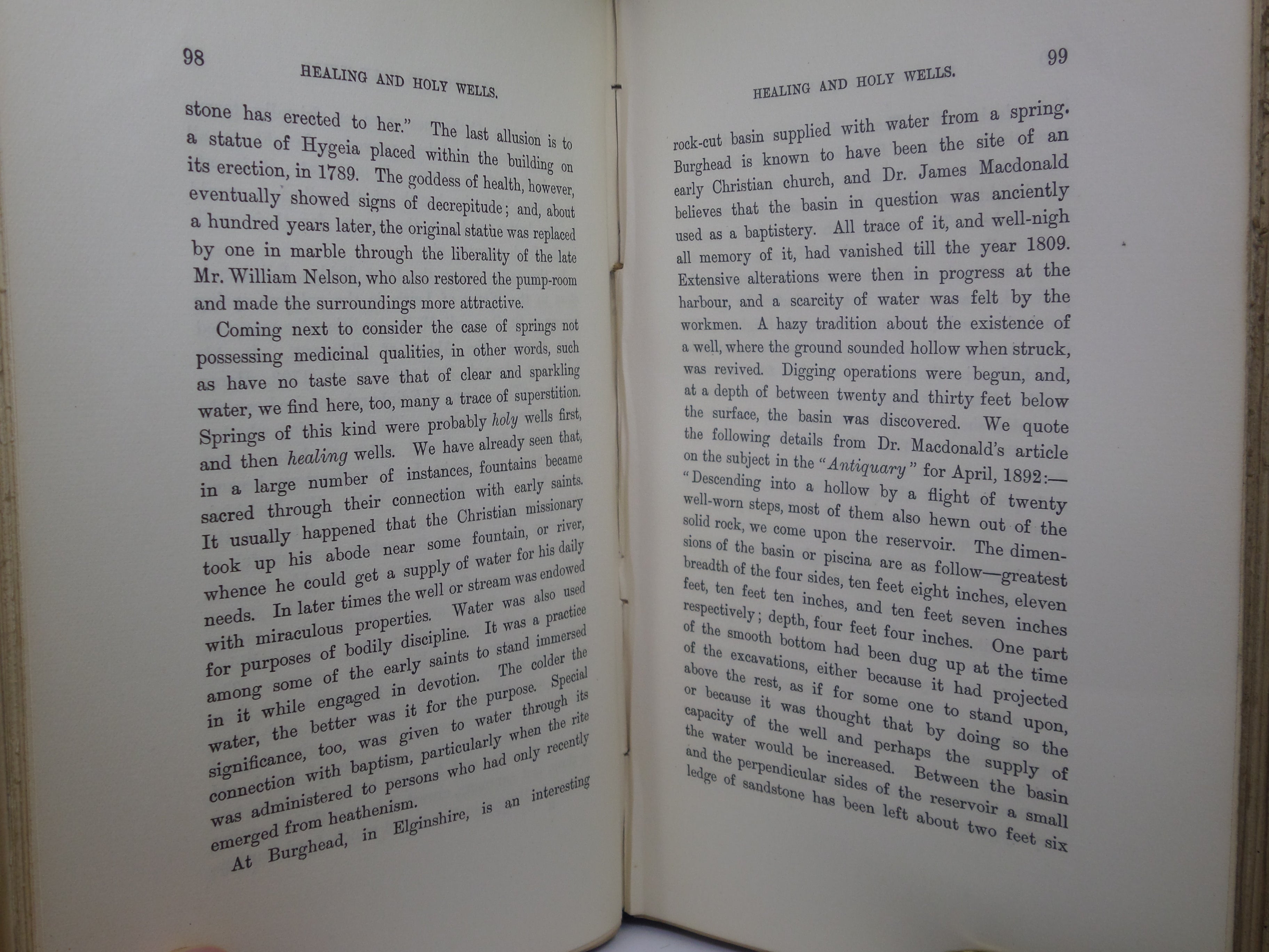 FOLKLORE OF SCOTTISH LOCHS AND SPRINGS BY JAMES M. MACKINLAY 1893 FIRST EDITION