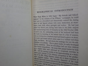 MY SCHOOLS AND SCHOOLMASTERS OR THE STORY OF MY EDUCATION BY HUGH MILLER 1905 LEATHER BOUND FIRST EDITION