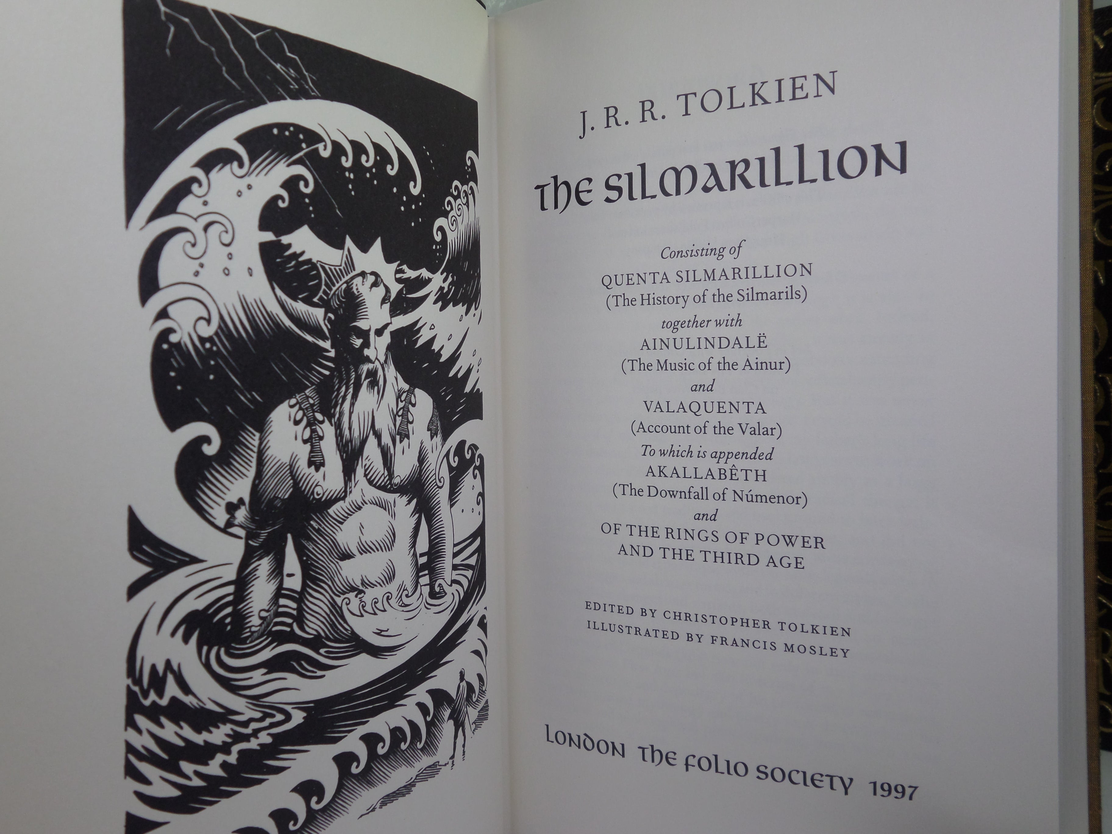 THE SILMARILLION BY J.R.R. TOLKIEN 2003 FOLIO SOCIETY DELUXE EDITION