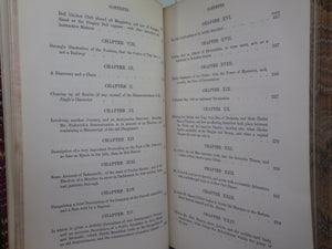 THE POSTHUMOUS PAPERS OF THE PICKWICK CLUB BY CHARLES DICKENS 1861 LEATHER BOUND IN TWO VOLUMES