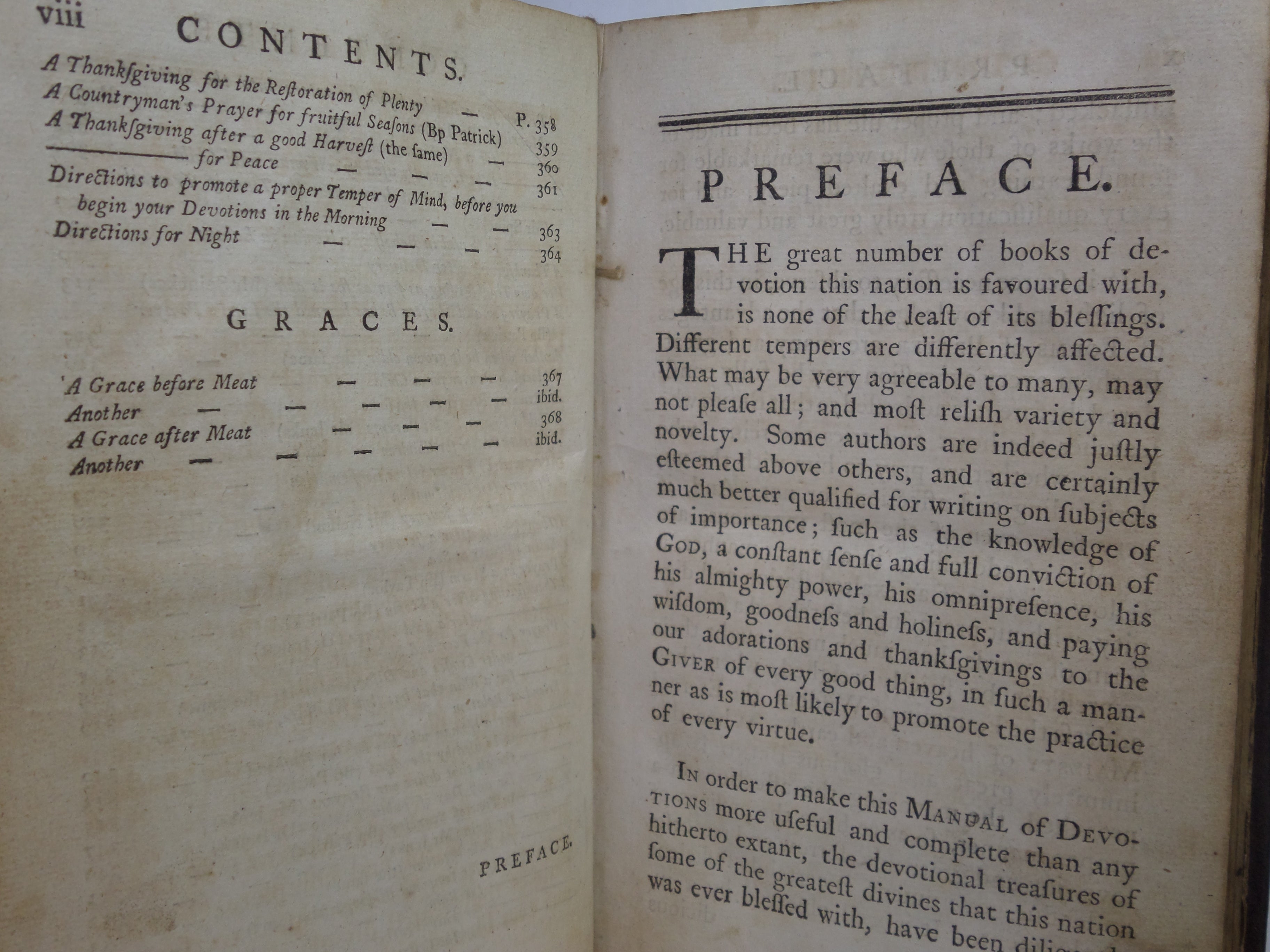 A COMPLETE MANUAL OF FAMILY AND PRIVATE DEVOTIONS 1782 BY JEREMY TAYLOR ET AL