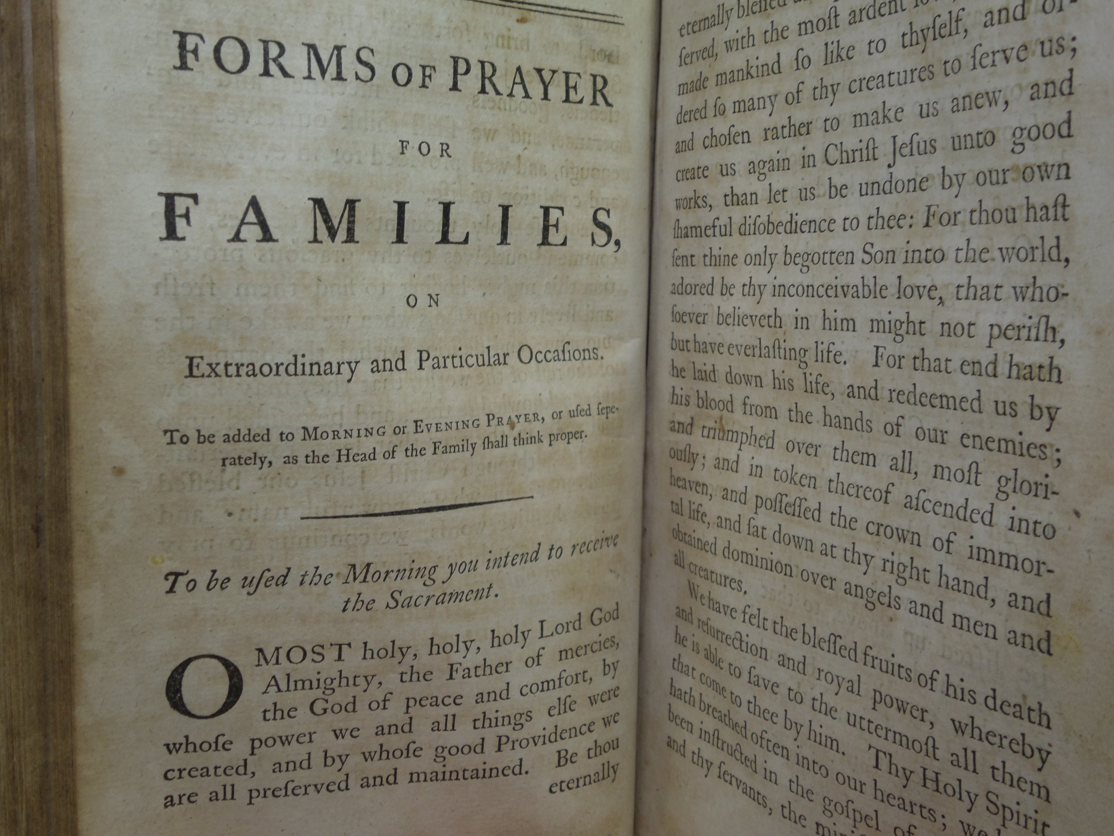 A COMPLETE MANUAL OF FAMILY AND PRIVATE DEVOTIONS 1782 BY JEREMY TAYLOR ET AL