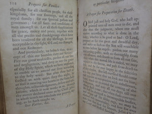 A COMPLETE MANUAL OF FAMILY AND PRIVATE DEVOTIONS 1782 BY JEREMY TAYLOR ET AL