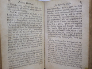 A COMPLETE MANUAL OF FAMILY AND PRIVATE DEVOTIONS 1782 BY JEREMY TAYLOR ET AL