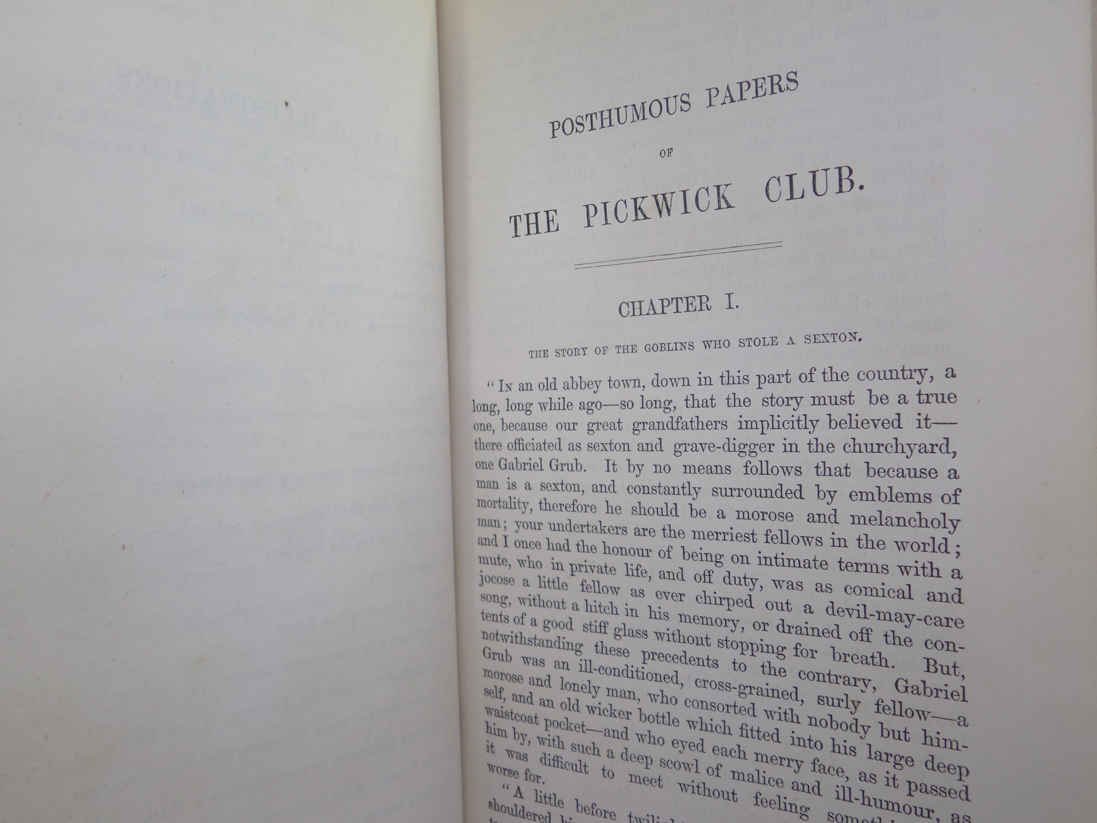 THE POSTHUMOUS PAPERS OF THE PICKWICK CLUB BY CHARLES DICKENS 1861 LEATHER BOUND IN TWO VOLUMES