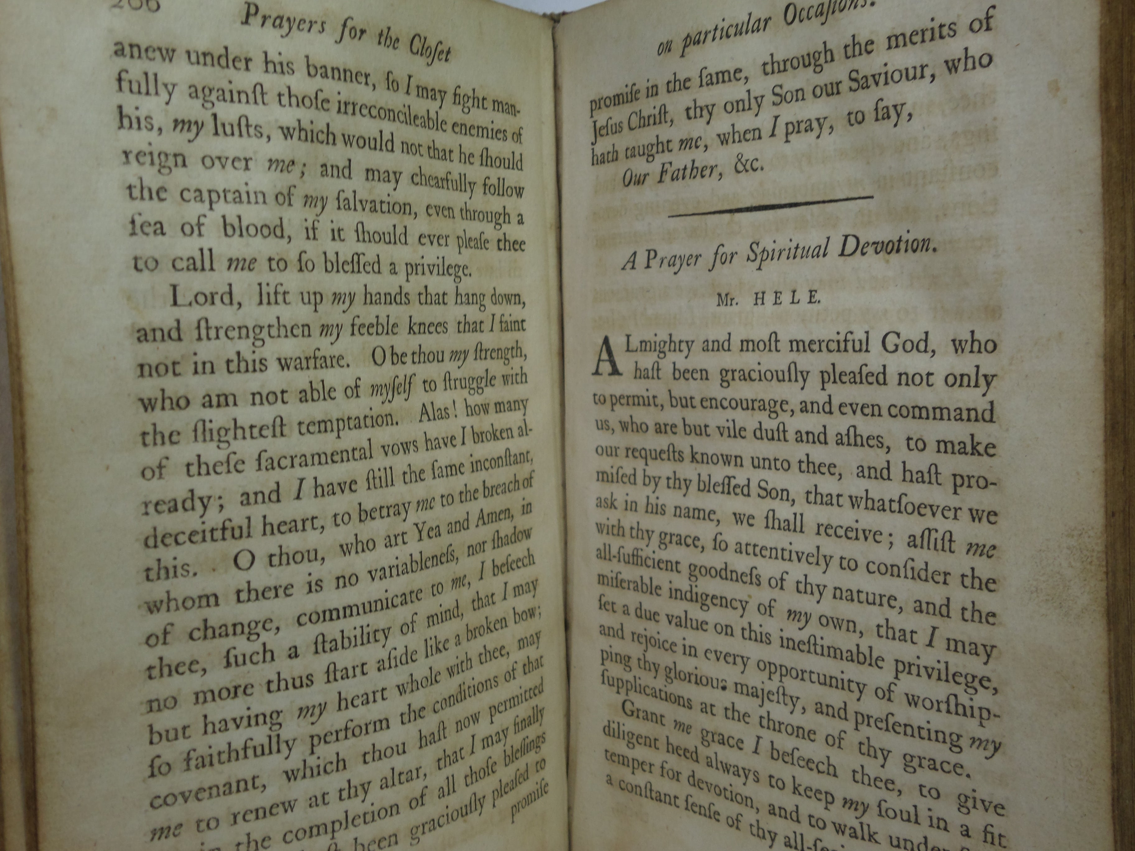 A COMPLETE MANUAL OF FAMILY AND PRIVATE DEVOTIONS 1782 BY JEREMY TAYLOR ET AL