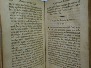 A COMPLETE MANUAL OF FAMILY AND PRIVATE DEVOTIONS 1782 BY JEREMY TAYLOR ET AL