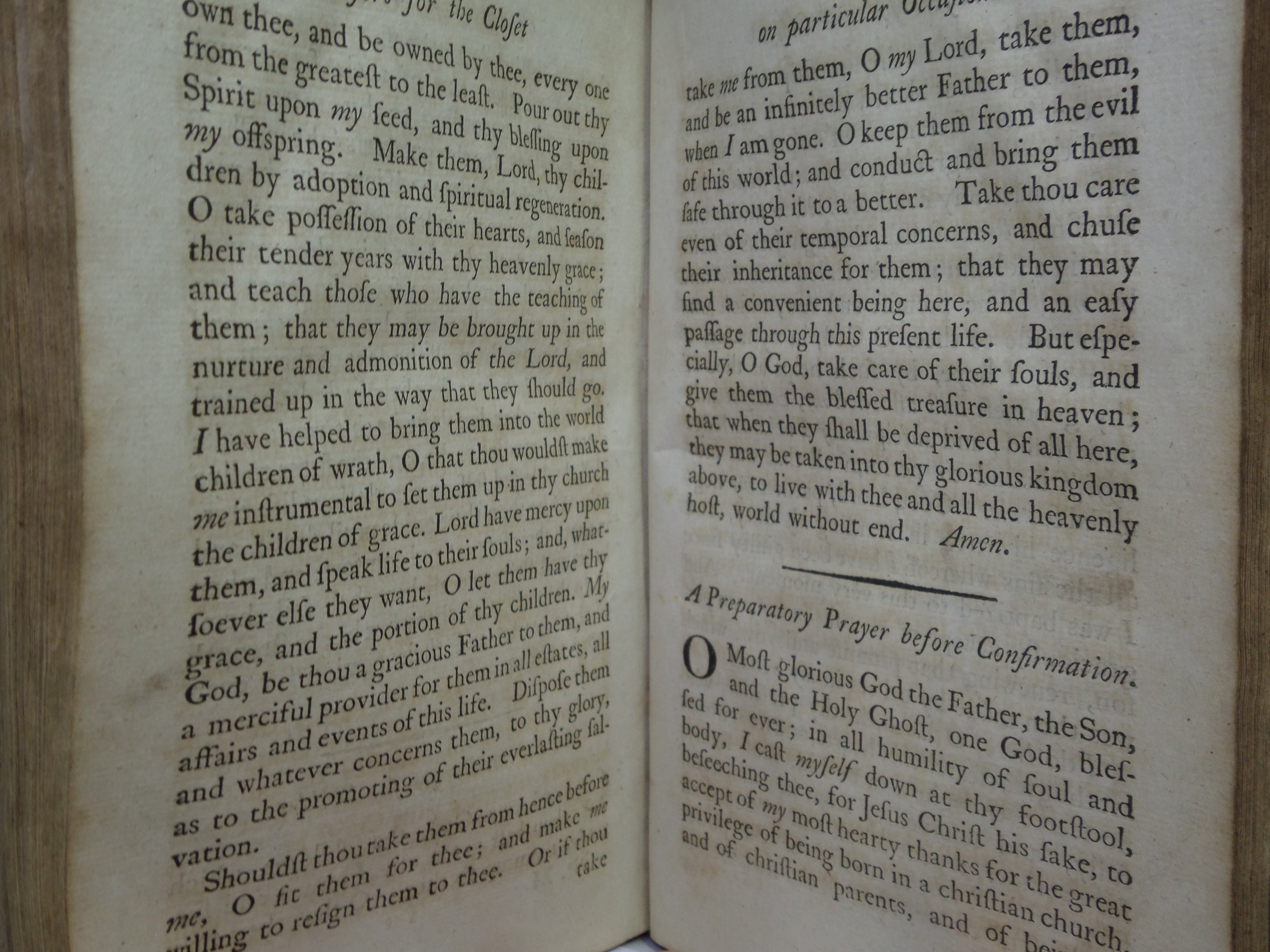 A COMPLETE MANUAL OF FAMILY AND PRIVATE DEVOTIONS 1782 BY JEREMY TAYLOR ET AL
