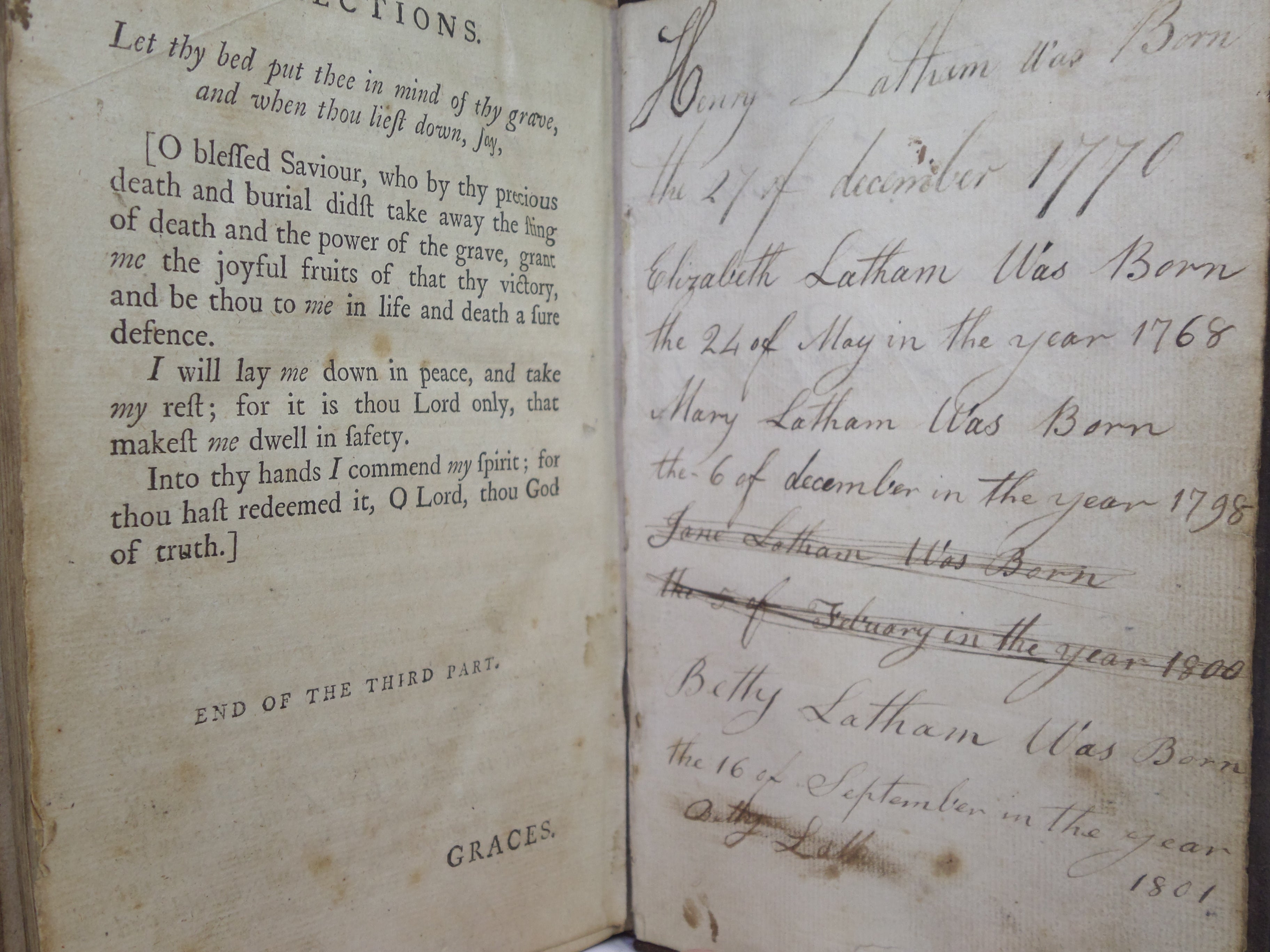 A COMPLETE MANUAL OF FAMILY AND PRIVATE DEVOTIONS 1782 BY JEREMY TAYLOR ET AL