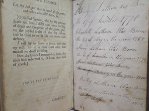 A COMPLETE MANUAL OF FAMILY AND PRIVATE DEVOTIONS 1782 BY JEREMY TAYLOR ET AL