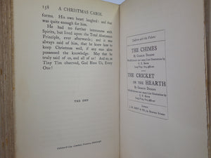 A CHRISTMAS CAROL BY CHARLES DICKENS 1905 DELUXE VELLUM BINDING, C. E. BROCK ILLUSTRATIONS