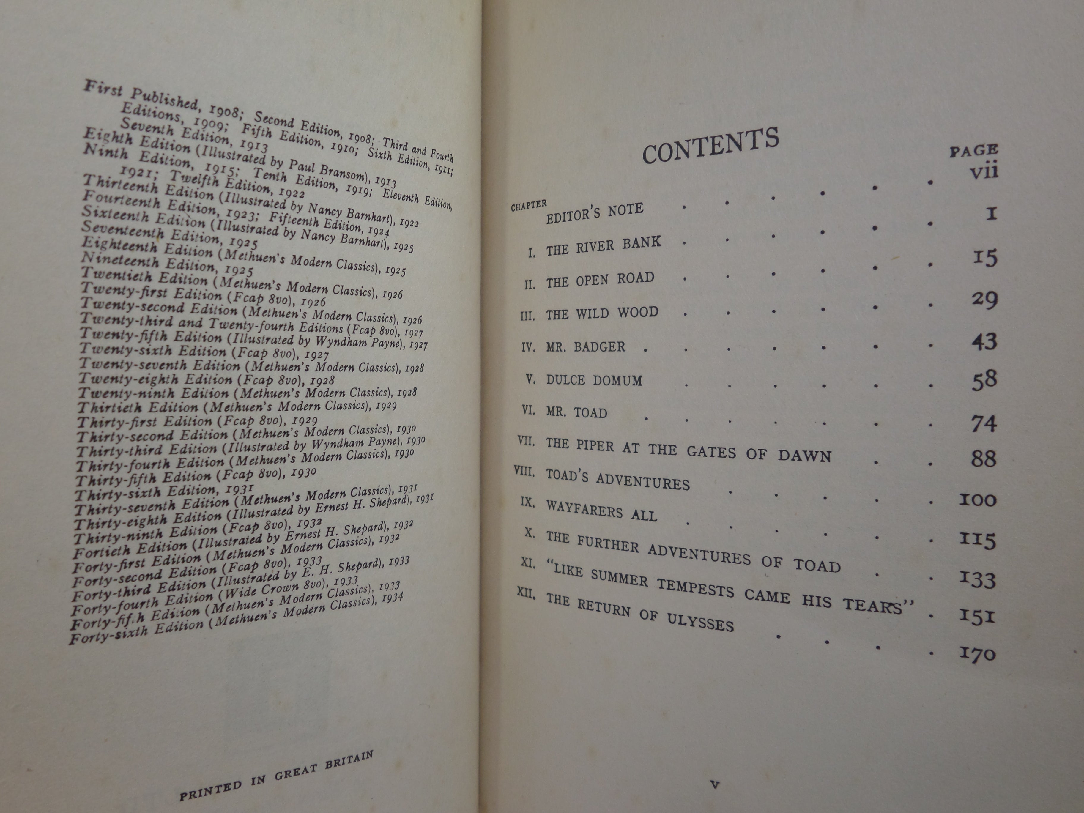 THE WIND IN THE WILLOWS BY KENNETH GRAHAME 1934 FINE LEATHER BINDING