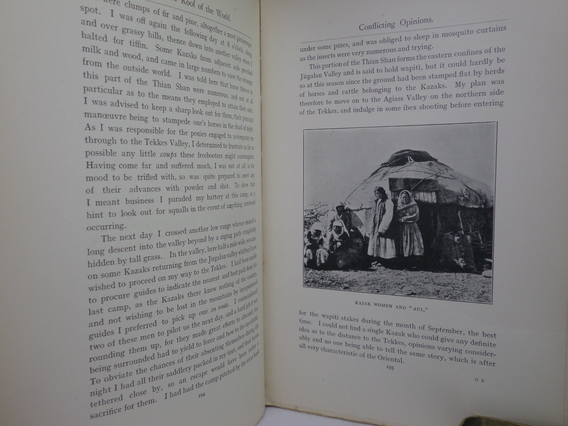 ACROSS THE ROOF OF THE WORLD BY P. T. ETHERTON 1911 FIRST EDITION